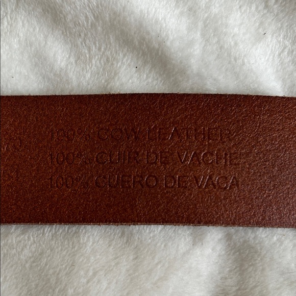 Urban Outfitters Brown Leather Belt with Gold Buckle - Picture 5 of 5